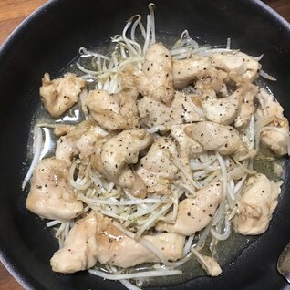 レンジで簡単！鶏むねもやし